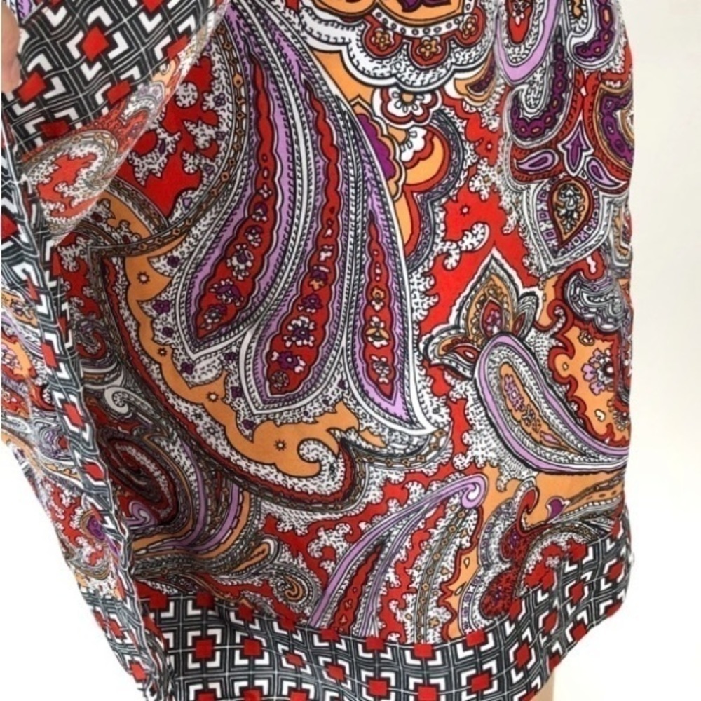 New York & Co. Women's Multicolor Paisley Straight Casual Mini Skirt NWT - Picture 3 of 13